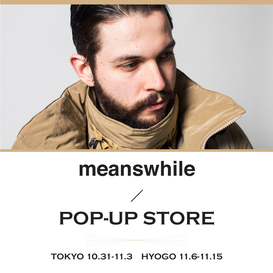 meanswhileがブランド初のPOP-UP STOREを開催