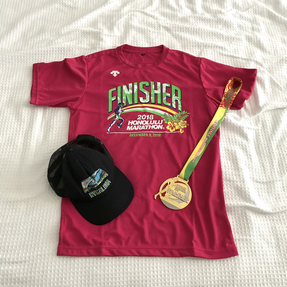 2018 Honolulu Marathonの記録。4日目大会本番